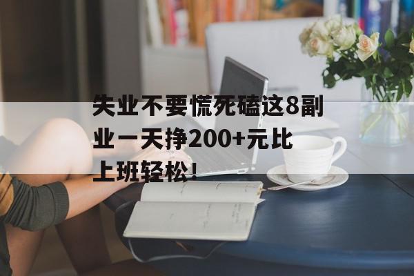 失业不要慌死磕这8副业一天挣200+元比上班轻松！