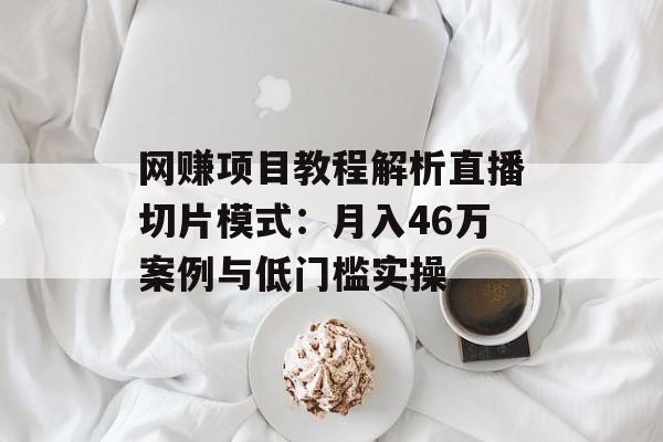 网赚项目教程解析直播切片模式：月入46万案例与低门槛实操