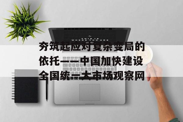 夯筑起应对复杂变局的依托——中国加快建设全国统一大市场观察网